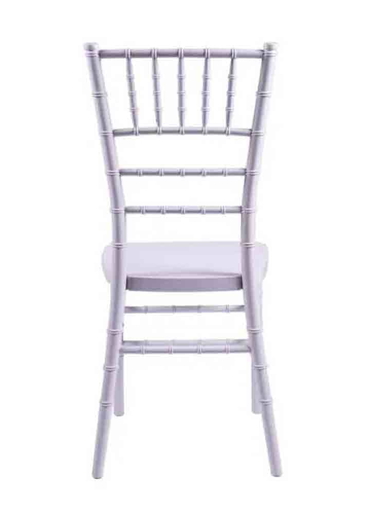 Chivari White Resin Steel Skeleton™ Chiavari Chair CCRW-STEEL-AX-T