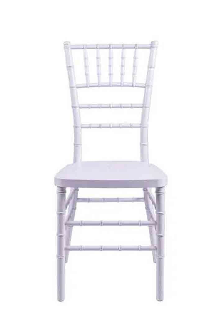 Chivari White Resin Steel Skeleton™ Chiavari Chair (Per Chair Price Shown – Sold only in Quantities of 4) Some Assembly Required CCRW-U4-STEEL-AX-T