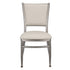 Chiavari 2.0 Diamante Metallic Silver Aluminum Diamond Back Chair with Silicone Cushion