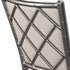 Chiavari 2.0 Diamante Metallic Silver Aluminum Diamond Back Chair with Silicone Cushion