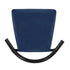 Chivari Black Wood Horn Chair with Navy Blue Vinyl Cushion CHWBL-SHVNB-KT