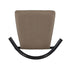 Chivari Black Wood Horn Chair with Taupe Vinyl Cushion CHWBL-SHVTP-KT
