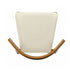 Chivari Chestnut Horn Wood Chair with Ivory Vinyl Cushion CHWC-SHVIV-KT