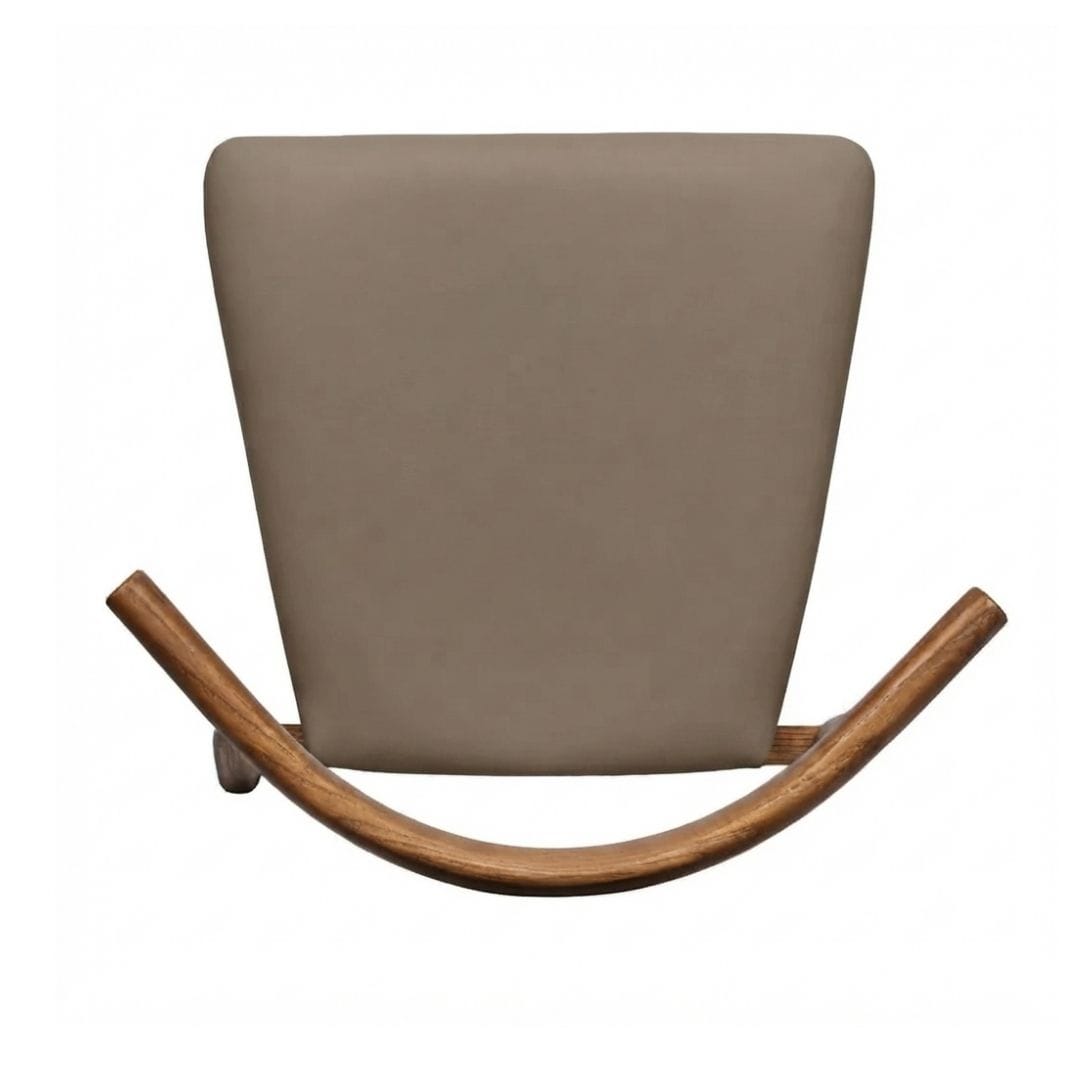 Chivari Natural Wood Horn Chair with Taupe Vinyl Cushion CHWN-SHVTP-KT