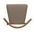 Chivari Natural Wood Horn Chair with Taupe Vinyl Cushion CHWN-SHVTP-KT
