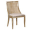 Chivari Rustic Fruitwood Hampton Chair with Beige Fabric Cushion CHWRF-BEGF-KT