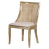 Chivari Rustic Fruitwood Hampton Chair with Beige Fabric Cushion CHWRF-BEGF-KT