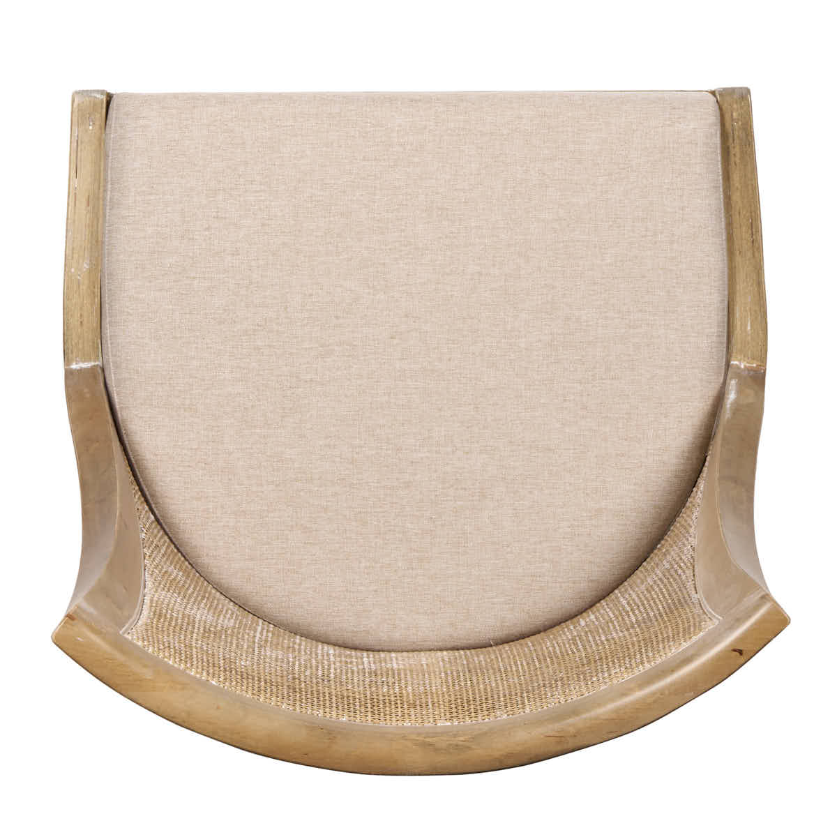 Chivari Rustic Fruitwood Hampton Chair with Beige Fabric Cushion CHWRF-BEGF-KT