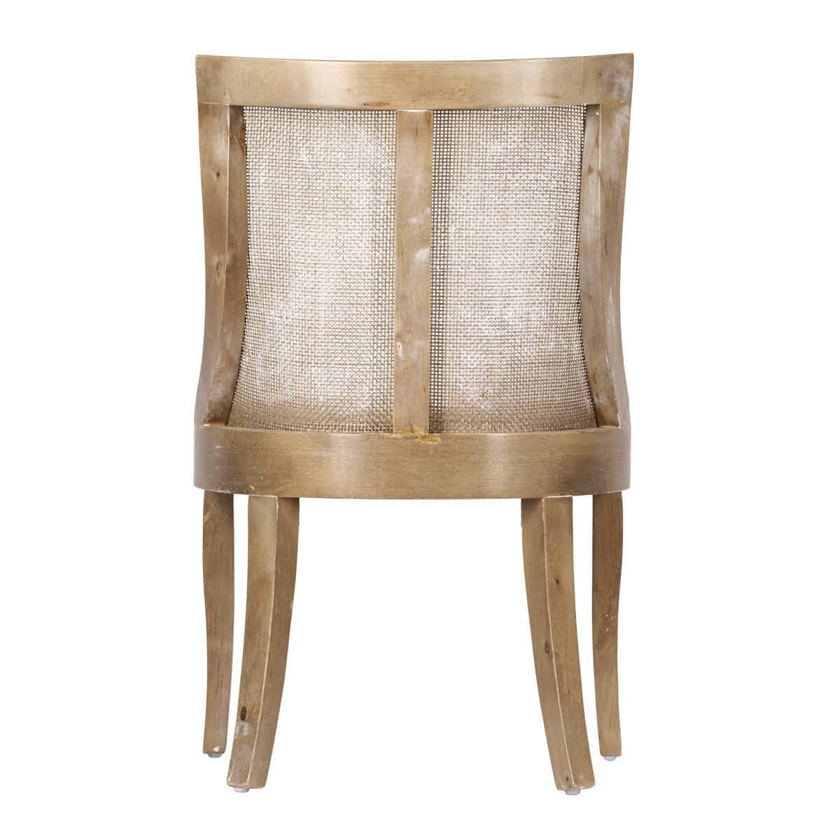Chivari Rustic Fruitwood Hampton Chair with Ivory Fabric Cushion CHWRF-IVYF-KT