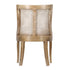 Chivari Rustic Fruitwood Hampton Chair with Ivory Fabric Cushion CHWRF-IVYF-KT