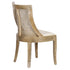 Chivari Rustic Fruitwood Hampton Chair with Ivory Fabric Cushion CHWRF-IVYF-KT