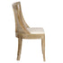 Chivari Rustic Fruitwood Hampton Chair with Ivory Fabric Cushion CHWRF-IVYF-KT