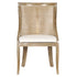 Chivari Rustic Fruitwood Hampton Chair with White Fabric Cushion CHWRF-WHIF-KT
