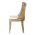 Chivari Rustic Fruitwood Hampton Chair with White Fabric Cushion CHWRF-WHIF-KT