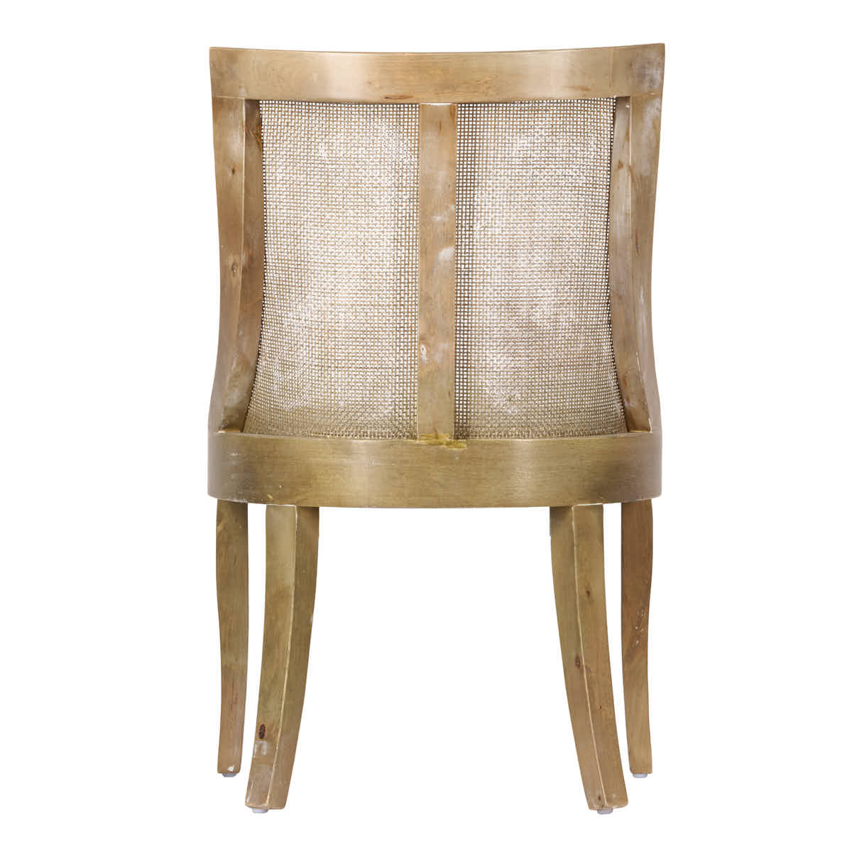 Chivari Rustic Fruitwood Hampton Chair with White Fabric Cushion CHWRF-WHIF-KT