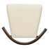 Chivari Walnut Horn Wood Chair with Ivory Vinyl Cushion CHWWL-SHVIV-KT