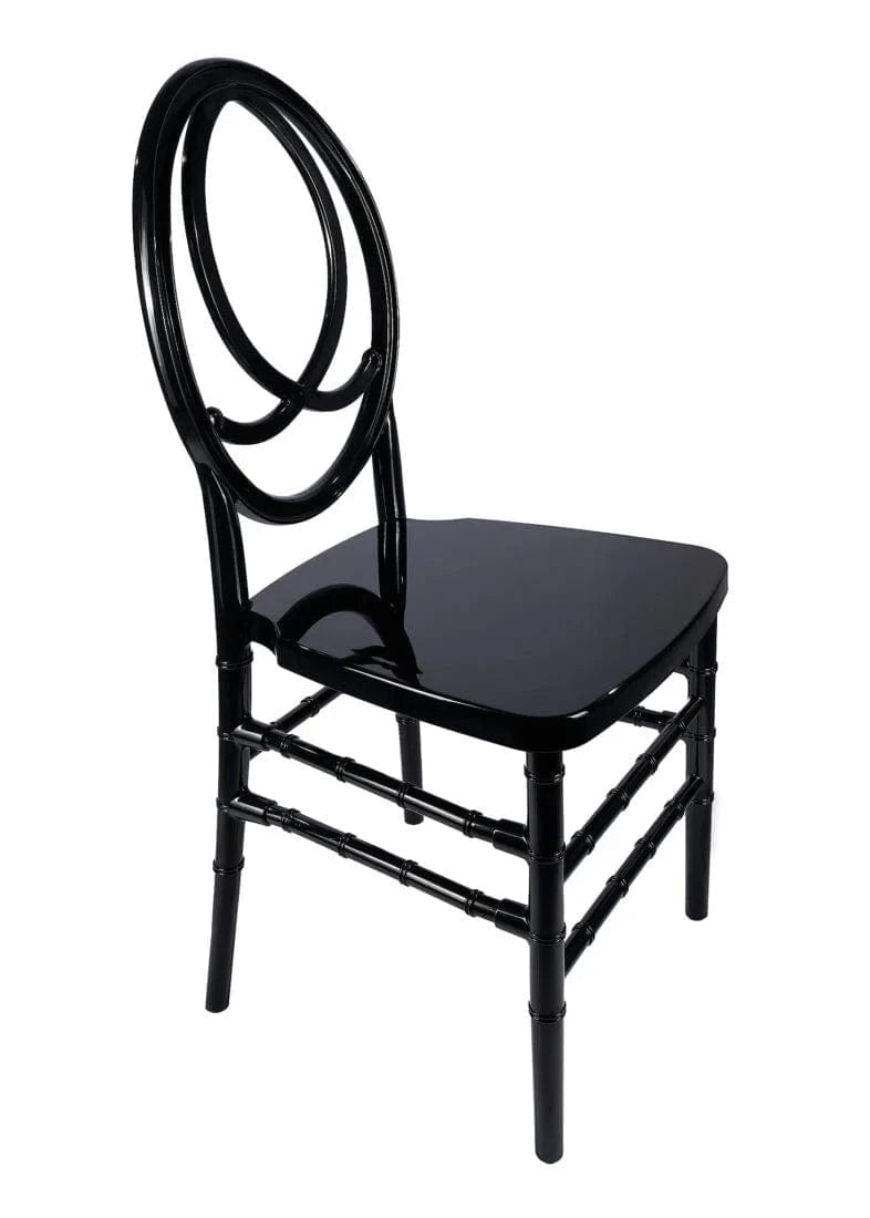 Chivari Black ToughResin™ Infinity Chair - 2 Pack - Some Assembly Required CIRB2-U-ZG-T-2