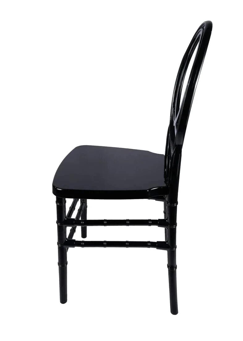 Chivari Black ToughResin™ Infinity Chair - 2 Pack - Some Assembly Required CIRB2-U-ZG-T-2