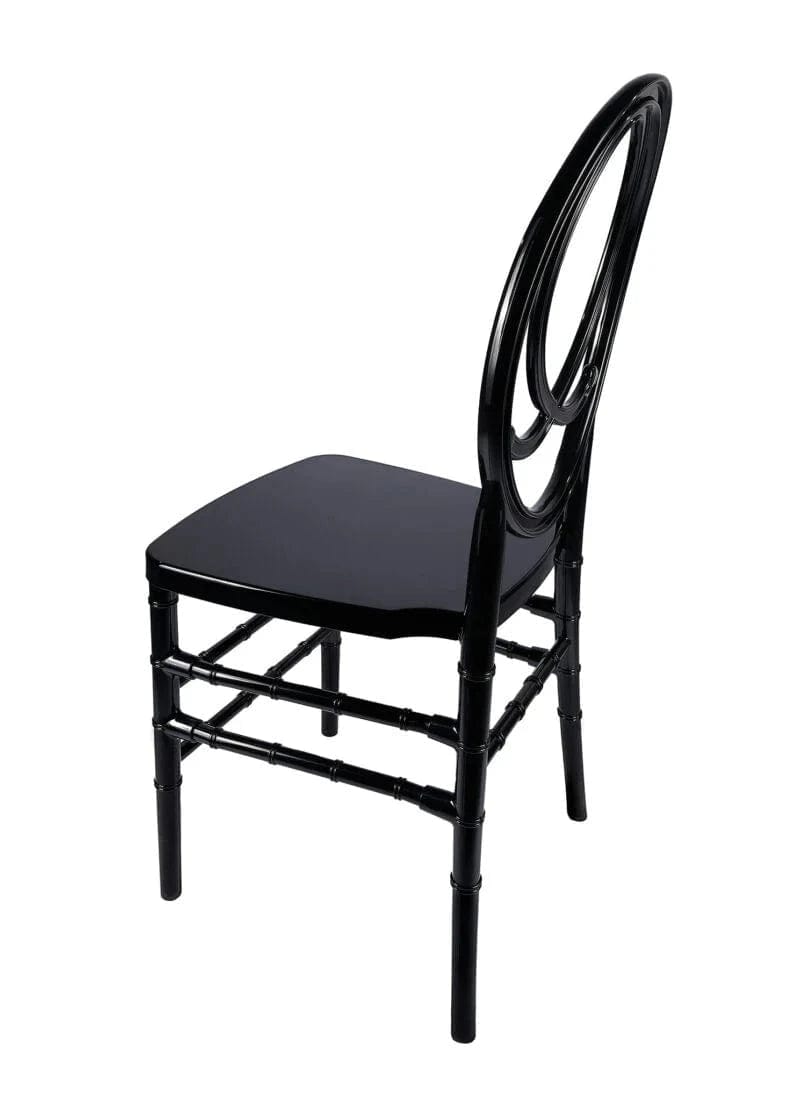 Chivari Black ToughResin™ Infinity Chair - 2 Pack - Some Assembly Required CIRB2-U-ZG-T-2