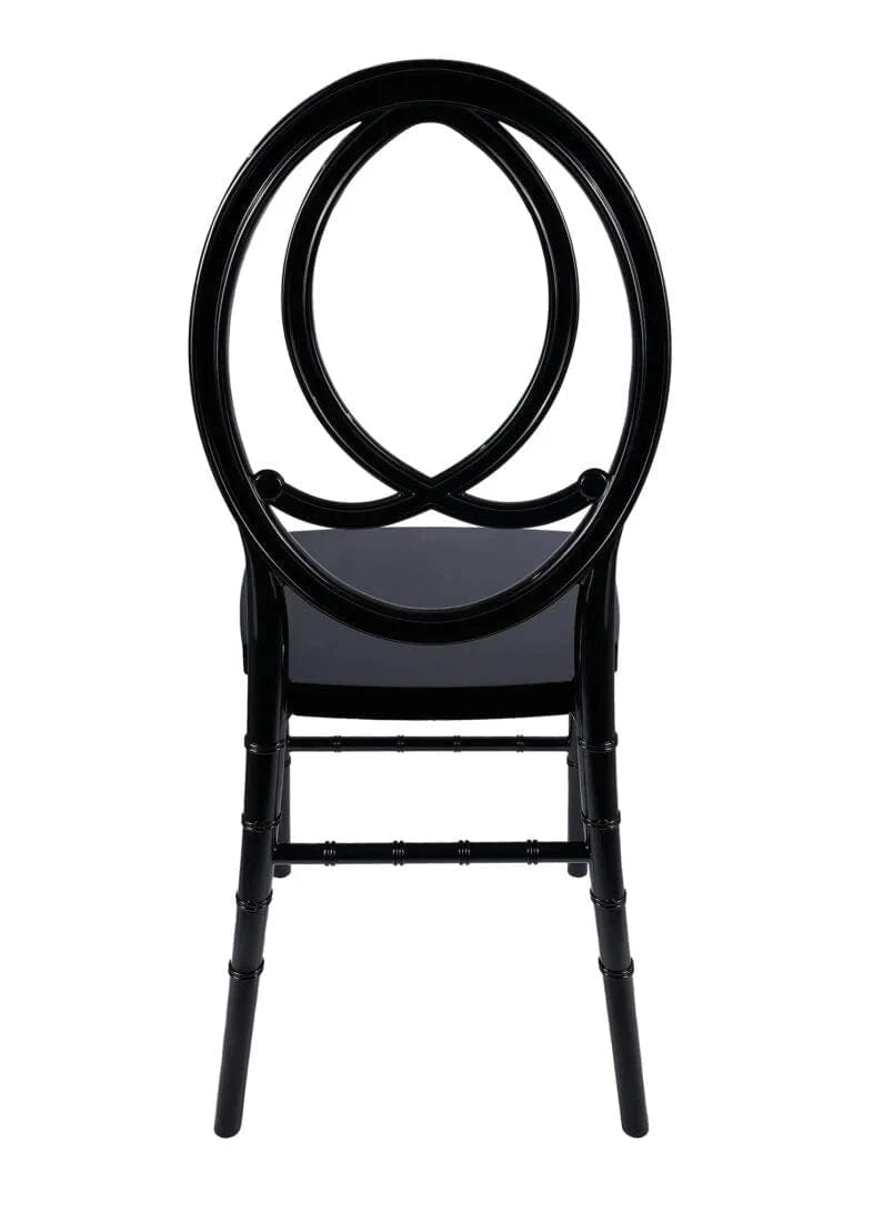 Chivari Black ToughResin™ Infinity Chair - 2 Pack - Some Assembly Required CIRB2-U-ZG-T-2