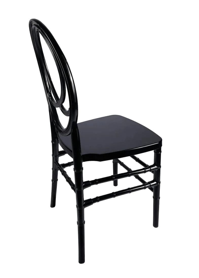 Chivari Black ToughResin™ Infinity Chair - 2 Pack - Some Assembly Required CIRB2-U-ZG-T-2
