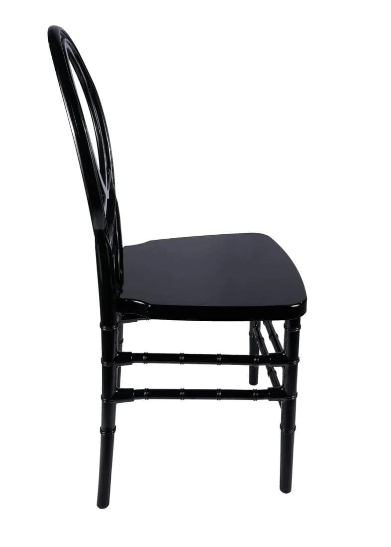 Chivari Black ToughResin™ Infinity Chair - 2 Pack - Some Assembly Required CIRB2-U-ZG-T-2