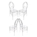 Chivari Clear Resin ProClear™ Infinity Chair - 4 Pack - Some Assembly Required CIRC-U-ZG-T-4