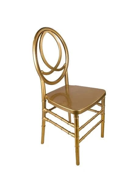 Chivari Gold ToughResin™ Infinity Chair - 4 Pack - Some Assembly Required CIRG-U-ZG-T-4