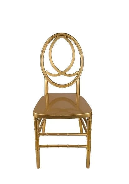 Chivari Gold ToughResin™ Infinity Chair - 4 Pack - Some Assembly Required CIRG-U-ZG-T-4