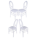 White ToughResin™ Infinity Chair - 4 Pack - Some Assembly Required
