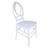 Chivari White ToughResin Infinity Chair - 2 Pack - Some Assembly Required CIRW2-U-ZG-T-2