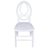 Chivari White ToughResin Infinity Chair - 2 Pack - Some Assembly Required CIRW2-U-ZG-T-2