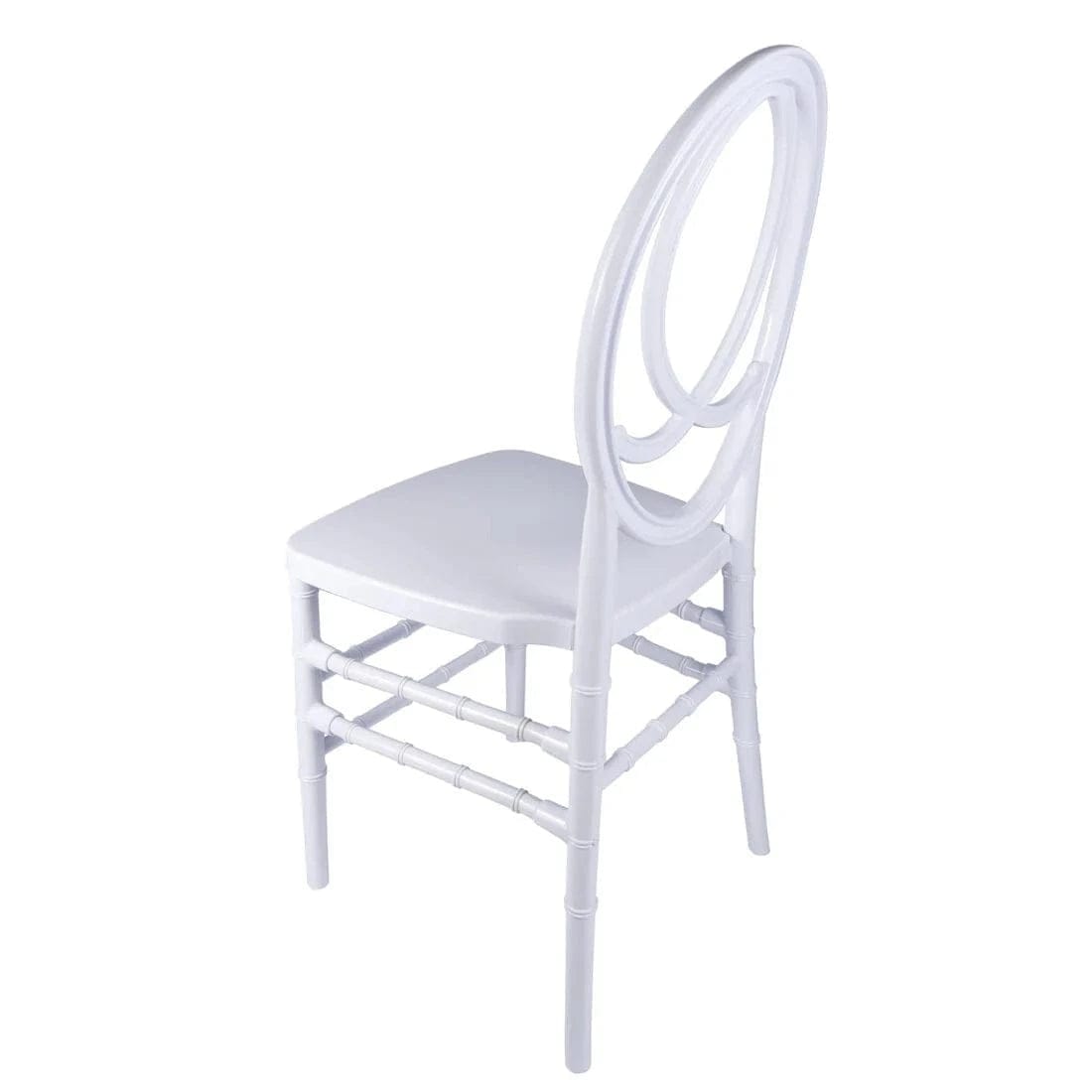 Chivari White ToughResin Infinity Chair - 2 Pack - Some Assembly Required CIRW2-U-ZG-T-2