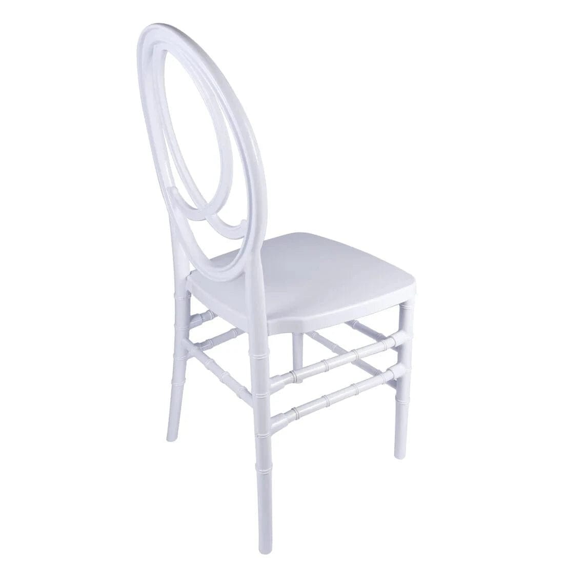 Chivari White ToughResin Infinity Chair - 2 Pack - Some Assembly Required CIRW2-U-ZG-T-2