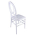 Chivari White ToughResin Infinity Chair - 2 Pack - Some Assembly Required CIRW2-U-ZG-T-2