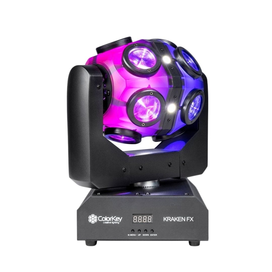 ColorKey ColorKey Kraken FX Quad Color LED Motion Effect Light with Built In Blinder CKU-1070