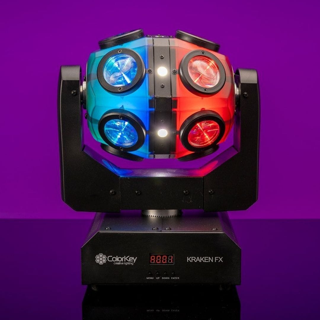 ColorKey ColorKey Kraken FX Quad Color LED Motion Effect Light with Built In Blinder CKU-1070