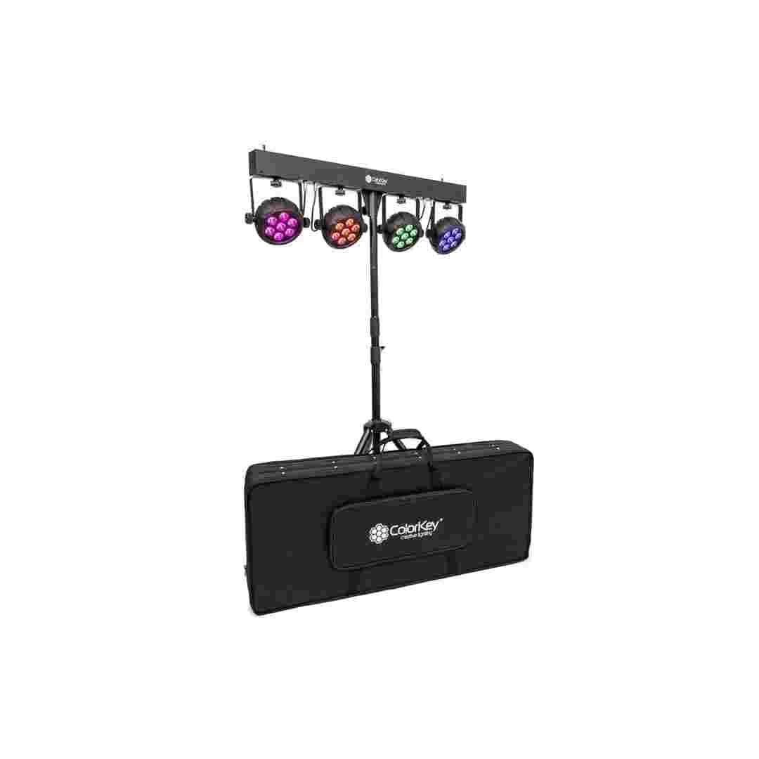 ColorKey ColorKey Black PartyBar Mobile 500 EL Battery Powered Wireless Par Bar Lighting System CKU-3080