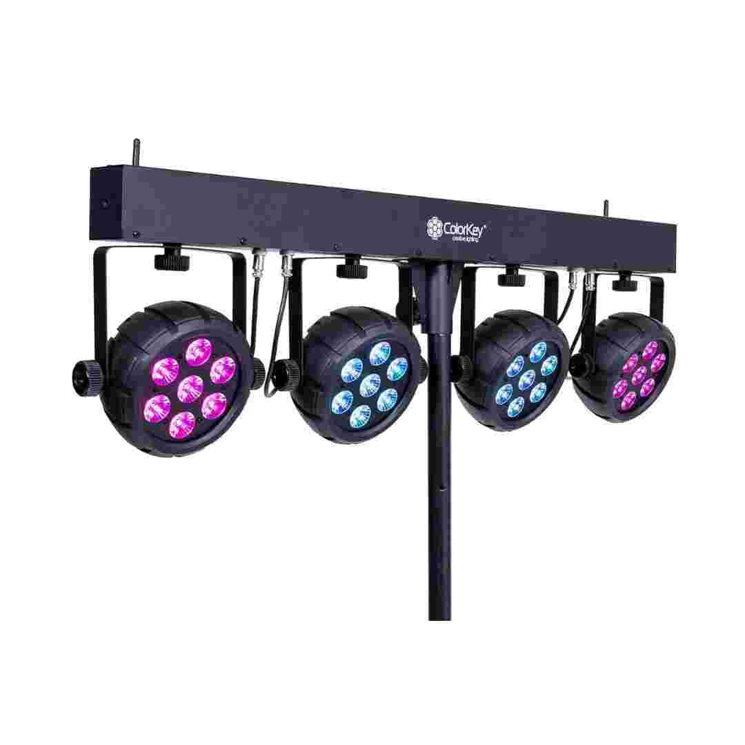 ColorKey ColorKey Black PartyBar Mobile 500 EL Battery Powered Wireless Par Bar Lighting System CKU-3080