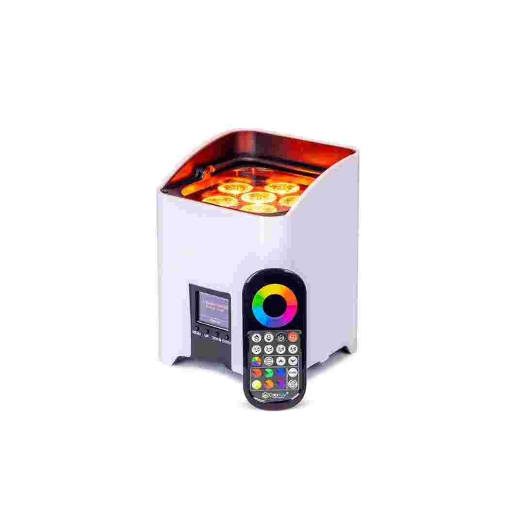 ColorKey ColorKey MobilePar Pro Hex 6 Wireless Battery Powered Uplight 8 Pack with Charging Road Case CKU-6238-KIT