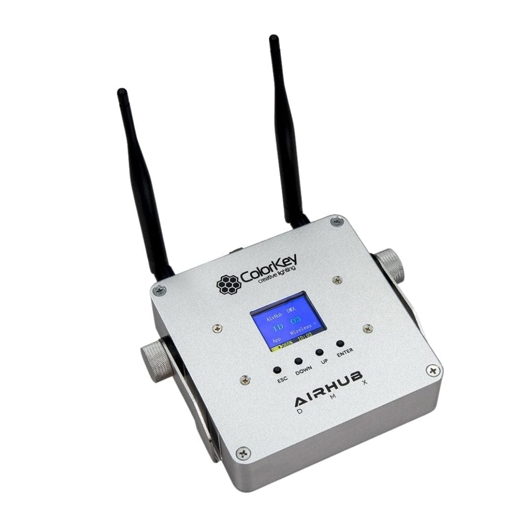 ColorKey ColorKey AirHub DMX Wireless DMX Transceiver System Silver CKU-7010