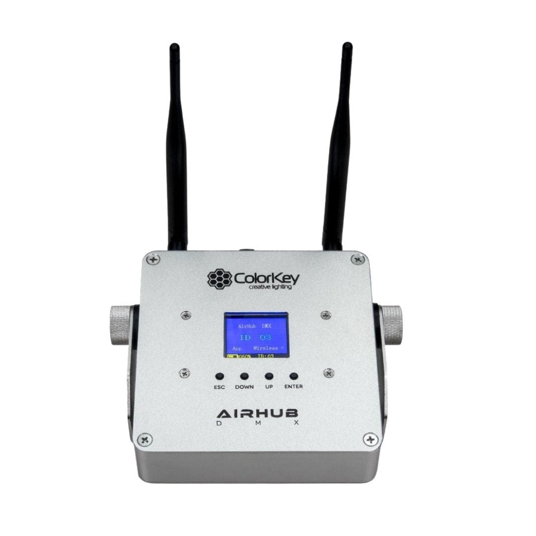 ColorKey ColorKey AirHub DMX Wireless DMX Transceiver System Silver CKU-7010