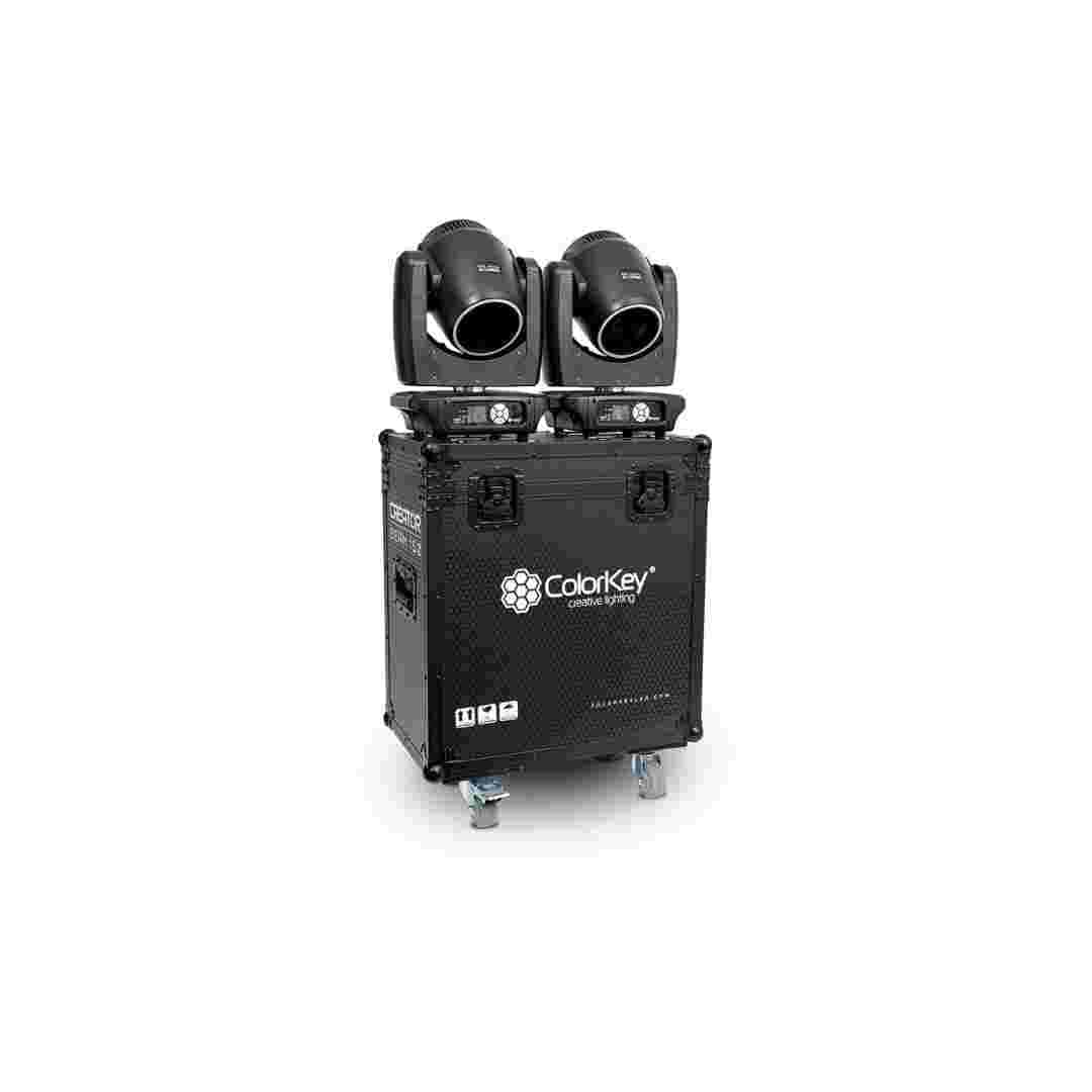 ColorKey ColorKey 2 pc Creator Flight Case for Beam 150 with Casters CKU-9062