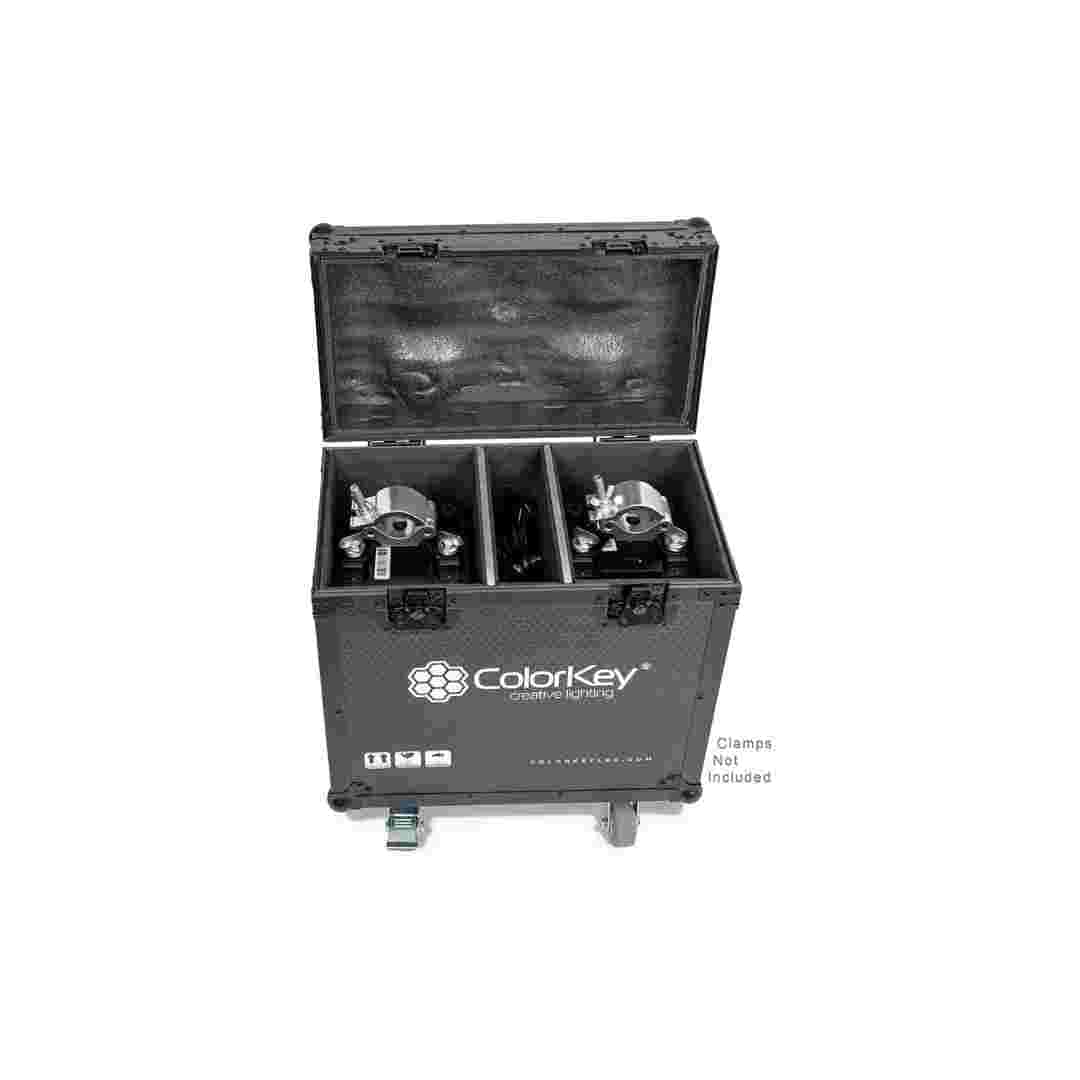 ColorKey ColorKey 2 pc Creator Flight Case for BX7 Wash with Casters CKU-9063