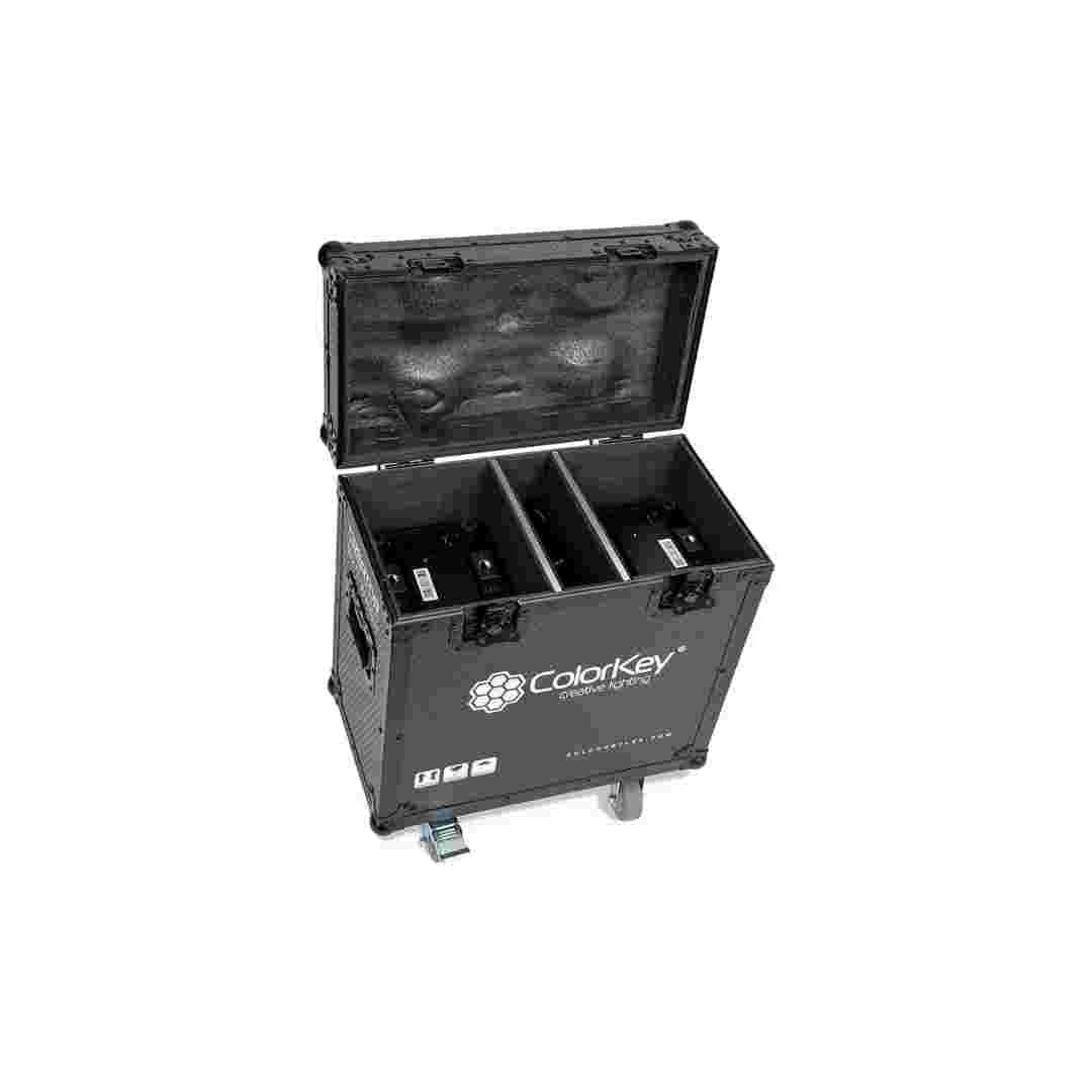 ColorKey ColorKey 2 pc Creator Flight Case for BX7 Wash with Casters CKU-9063