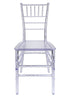 Chivari Clear Resin ThinVisible Seat Chiavari Chair CCRC-MONO-THIN-ZG-T
