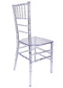 Chivari 40 Chair Pack Clear Resin ThinVisible Seat Chiavari Chair CCRC-MONO-THIN-ZG-T-40