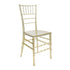 Chivari 40 Chair Pack Clear Gold Champagne Resin Thin-Seat Chiavari Chair CCRCHG-MONO-THIN-ZG-T-40