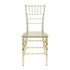 Chivari 40 Chair Pack Clear Gold Champagne Resin Thin-Seat Chiavari Chair CCRCHG-MONO-THIN-ZG-T-40
