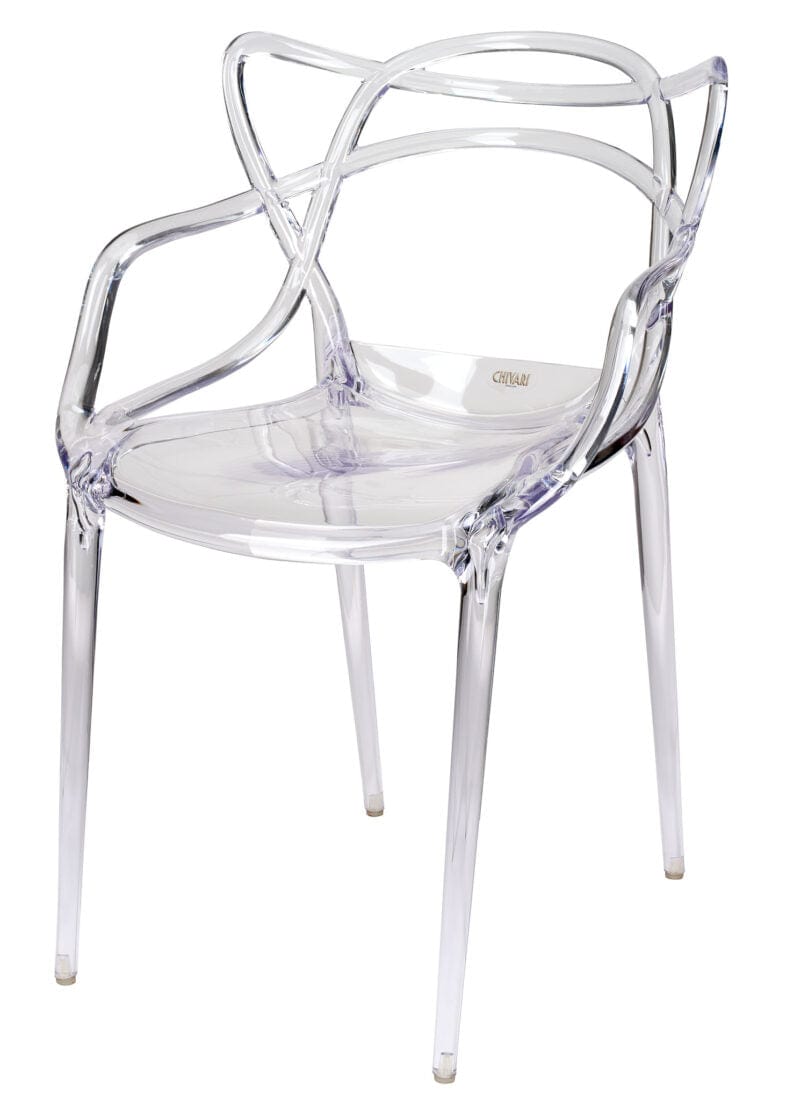 Chivari Clear Resin Orbit Chair CSRC-ZG-T